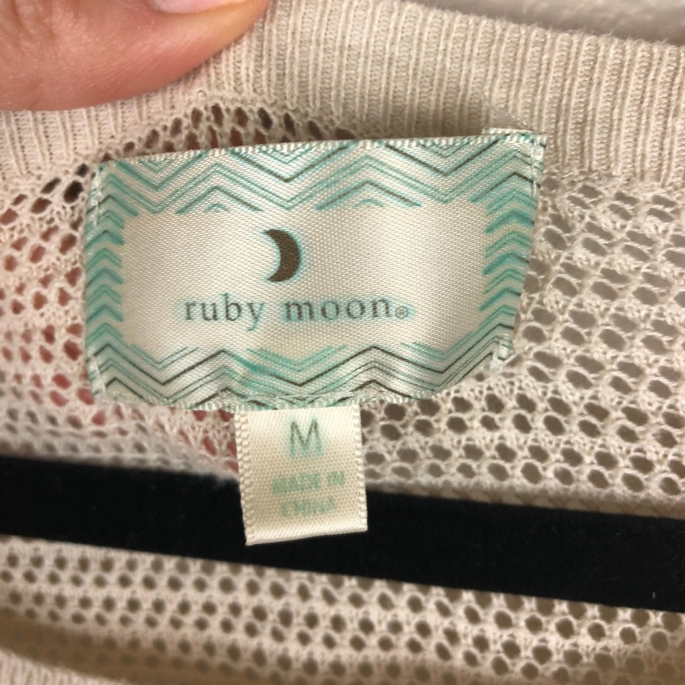 Ruby Moon Lightweight Knit Sweater w/ Exposed Seam - Picture 4 of 5
